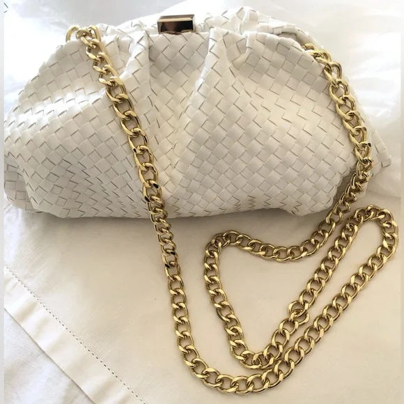 White House Black market woven Cross body bag/clutch - Picture 7 of 15